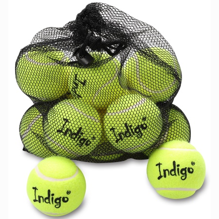 Купить Мяч для большого тенниса Indigo (12 шт в сетке) начальный уровень в Нижнекамске 