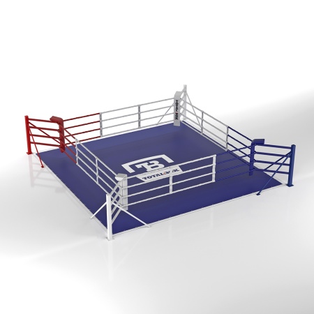 Купить Ринг боксерский напольный Totalbox на упорах 4х4м в Нижнекамске 